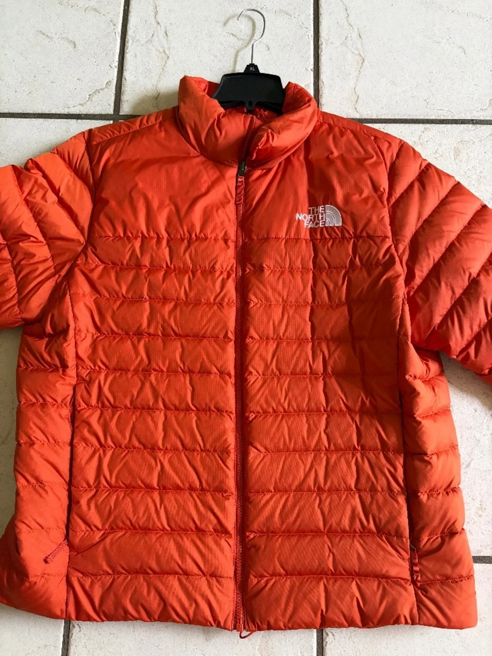 Orange-The North Face Puffer Jacket
